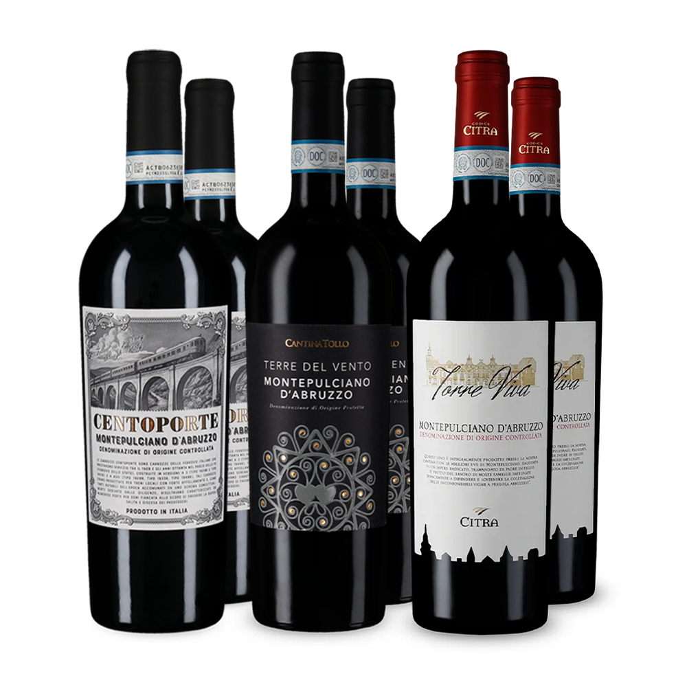 Montepulciano d'Abruzzo v degustačním balení