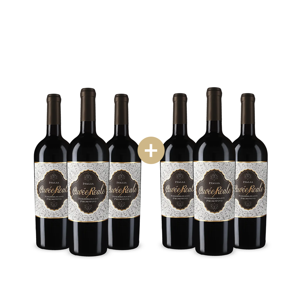 3+3 lahve Cuvée Reale Negroamaro Primitivo 2024 – Gold
