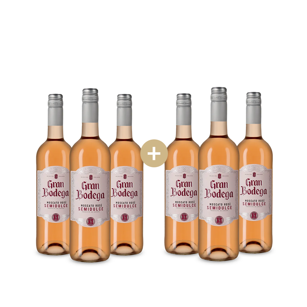 3+3 lahve Moscato Rosé 2024 – Gold