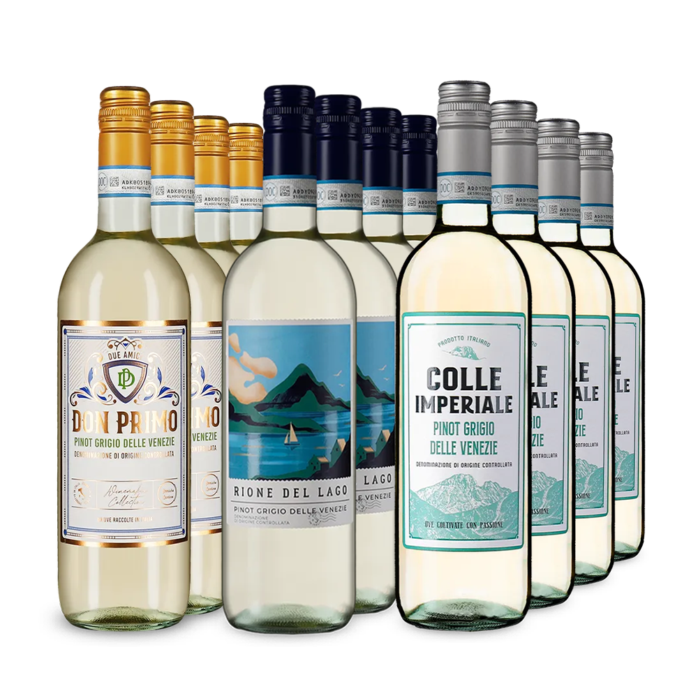 Pinot Grigio XXL: Zlatem oceněné kousky v balení 3x4 – Gold