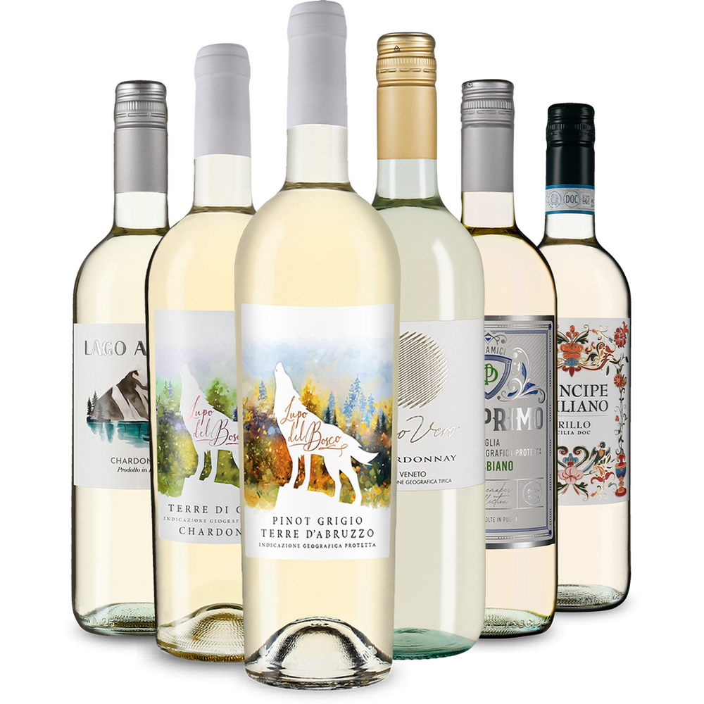 Italská bílá vína: Naše degustační hvězdy v exkluzivním balíčku