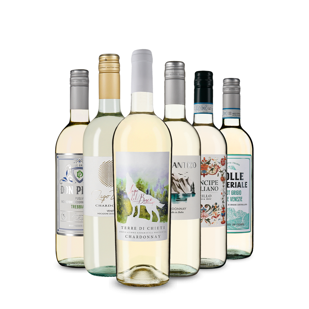 Italská bílá vína: Naše degustační hvězdy v exkluzivním balíčku