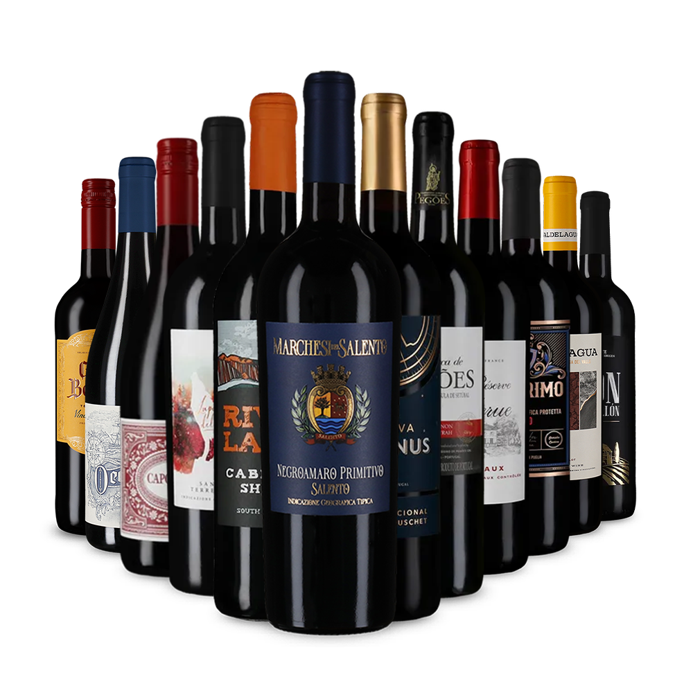 Vínokrálský poznávací balíček červených vín