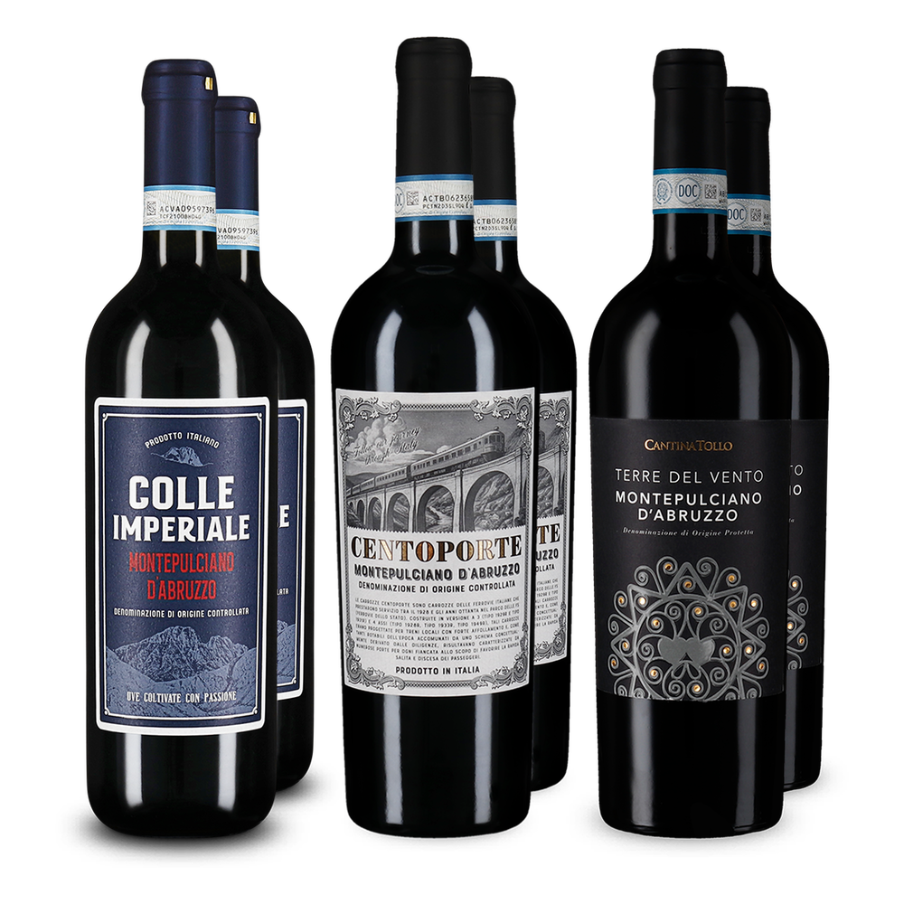 Montepulciano d'Abruzzo v degustačním balení