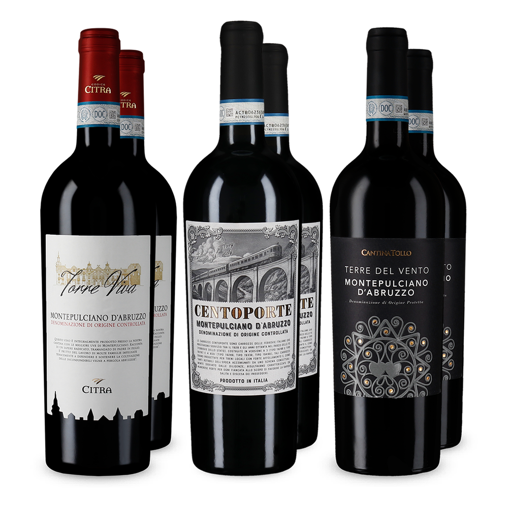 Montepulciano d'Abruzzo v degustačním balení