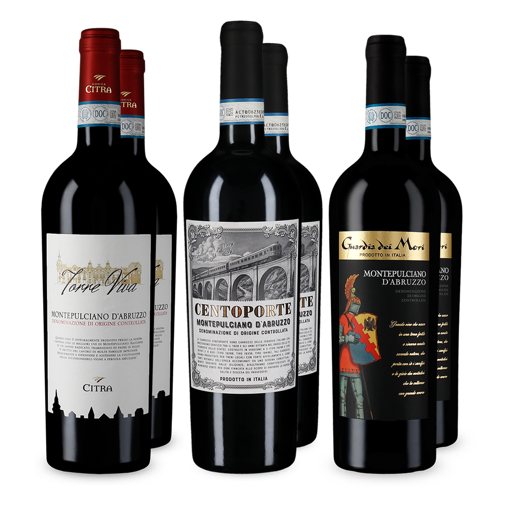 Montepulciano d'Abruzzo v degustačním balení