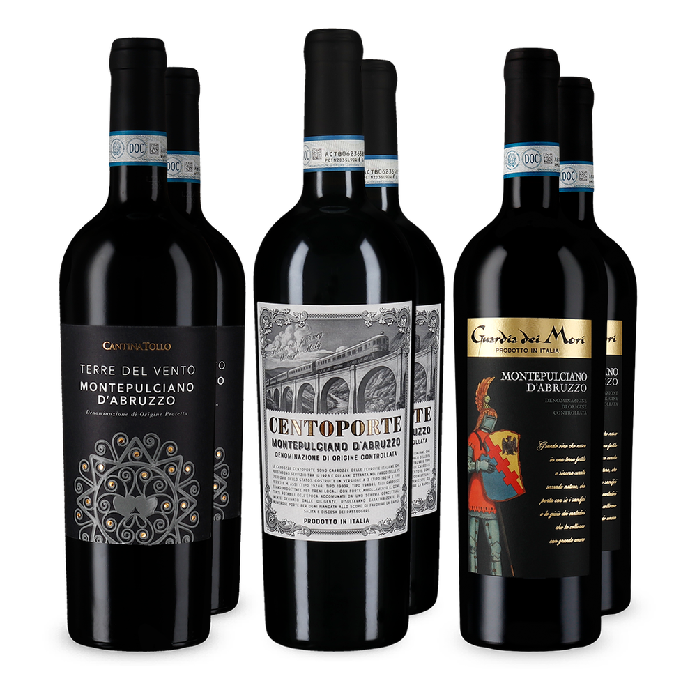 Montepulciano d'Abruzzo v degustačním balení