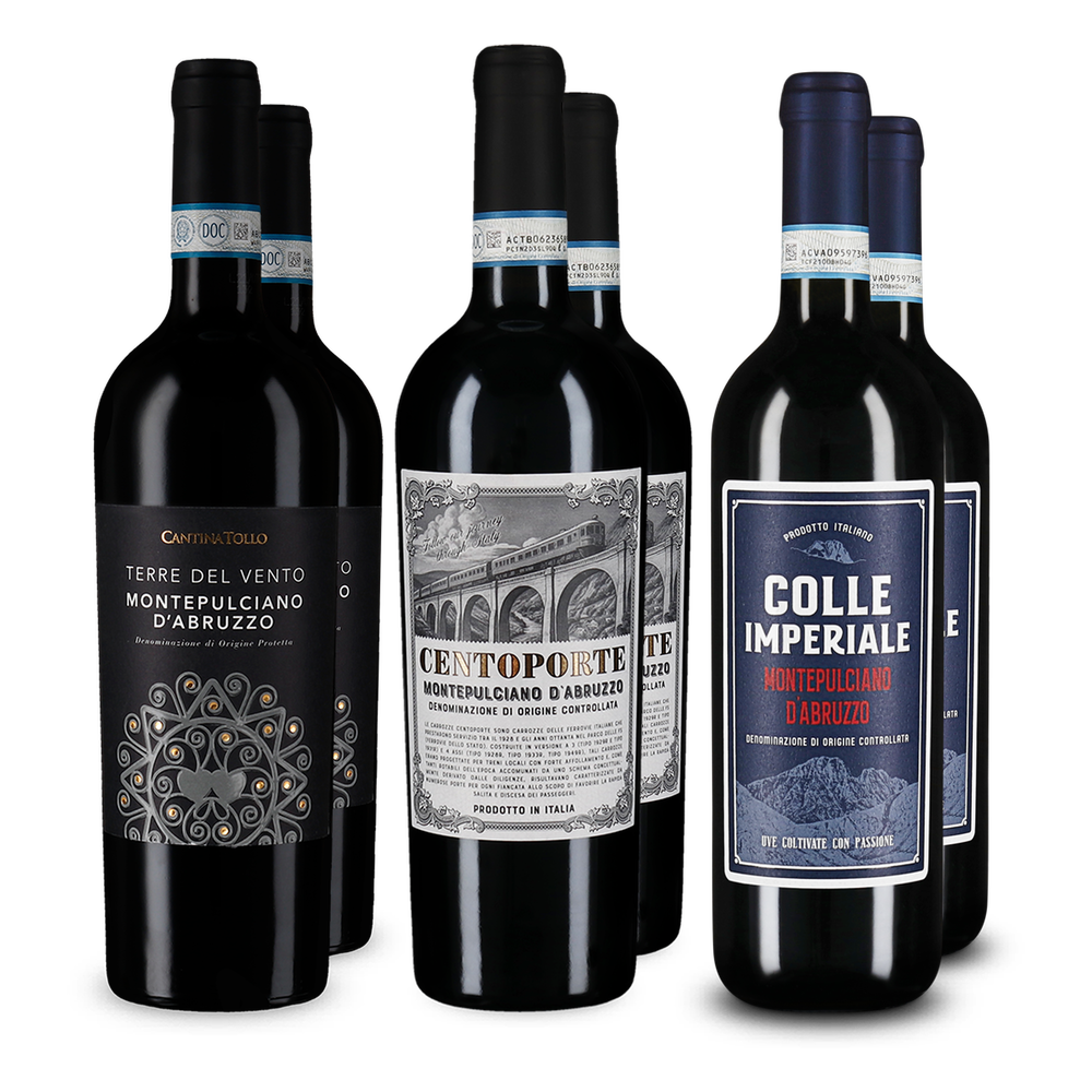 Montepulciano d'Abruzzo v degustačním balení