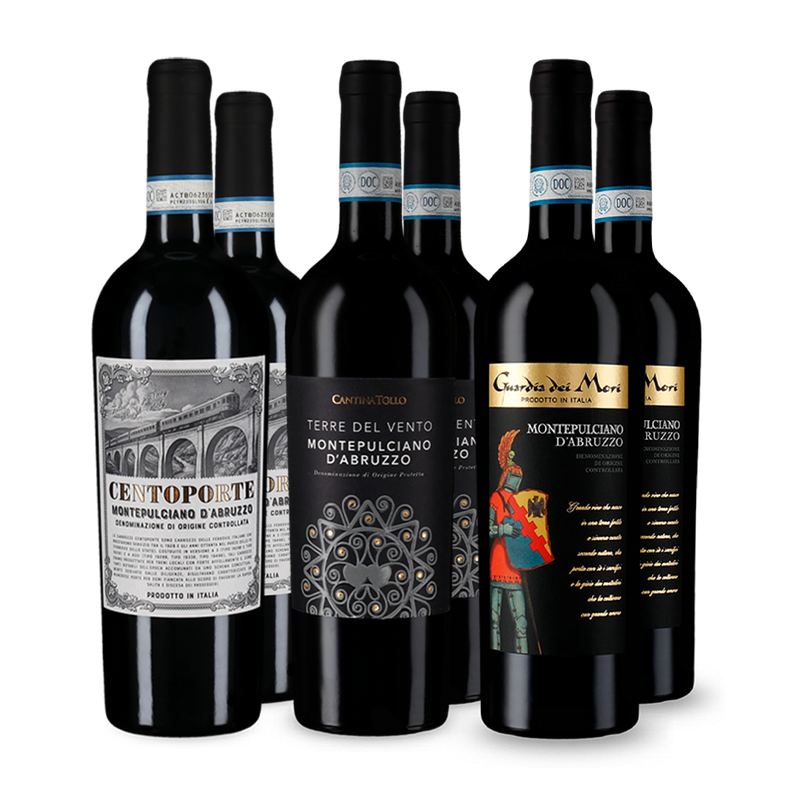 Montepulciano d'Abruzzo v degustačním balení