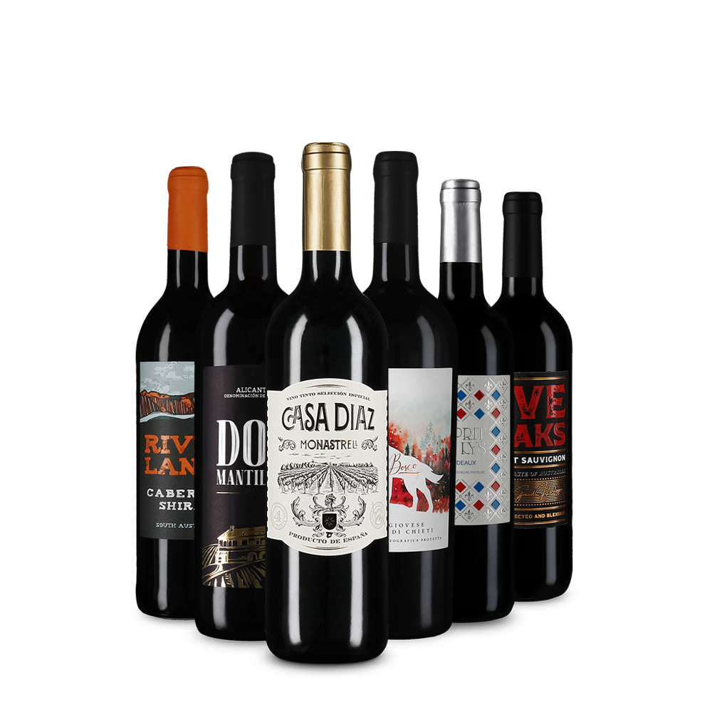 Mezinárodní červená vína: balíček zlatých vítězů