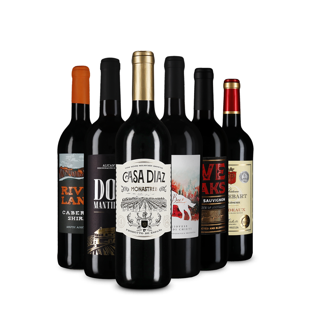 Mezinárodní červená vína: balíček zlatých vítězů