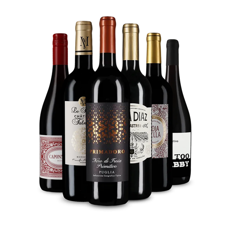 Mezinárodní červená vína: balíček zlatých vítězů – Gold