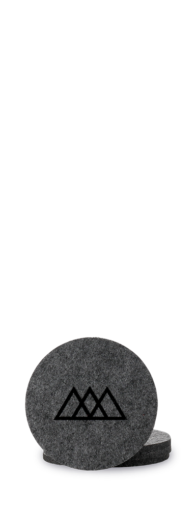 Podtácky Vínokrál z plsti v sadě 4 kusů