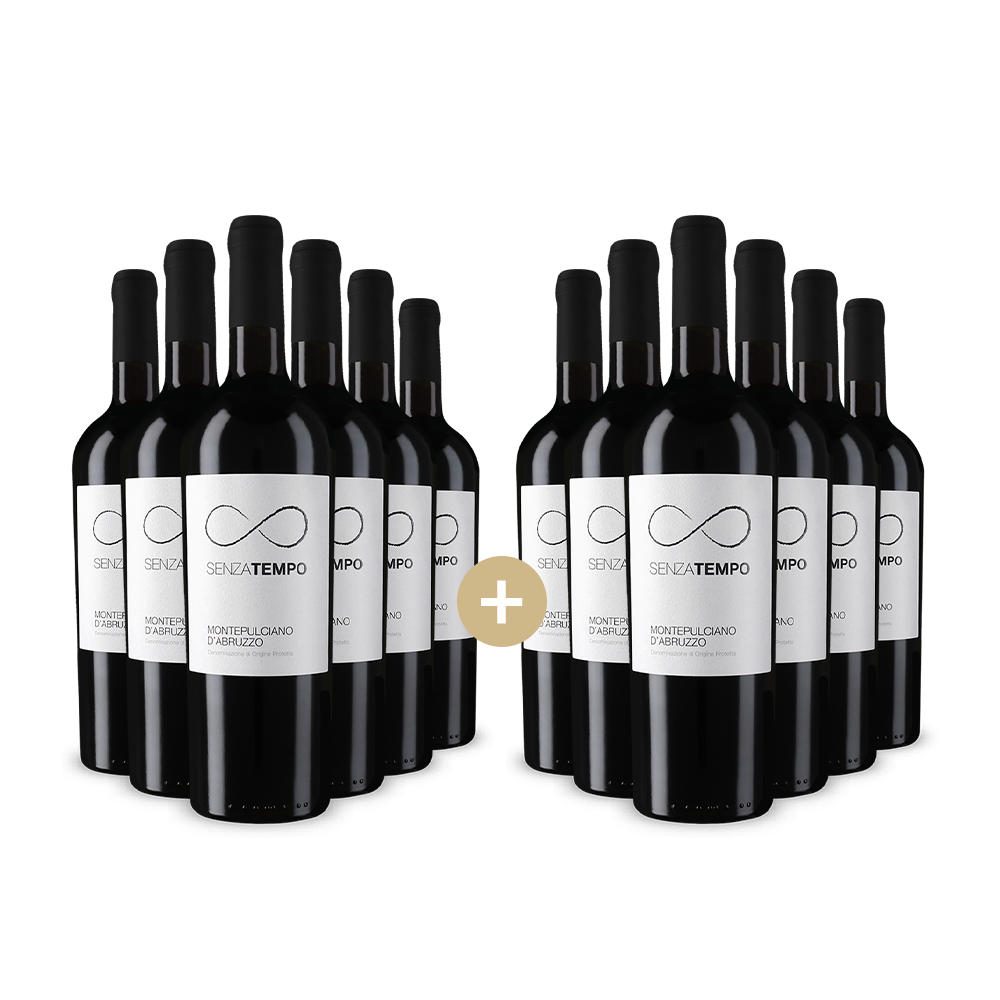 6+6 lahví Senza Tempo Montepulciano d'Abruzzo 2022 – Gold