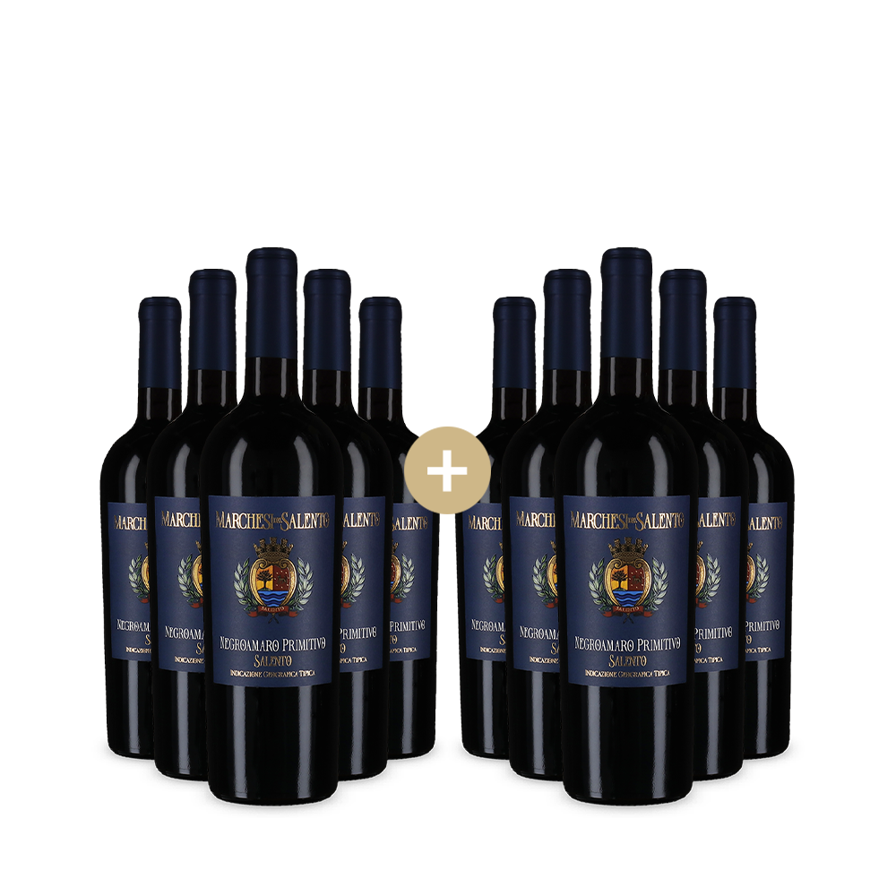 5+5 lahví Negroamaro Primitivo 2024 – Gold