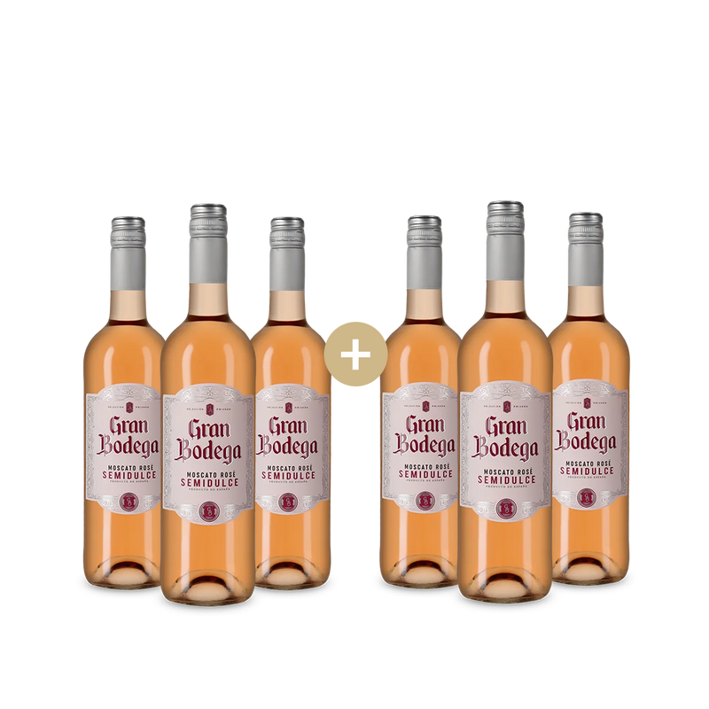 3+3 lahve Moscato Rosé 2024 – Gold