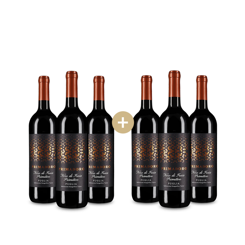 3+3 lahve Primadoro Nero di Troia Primitivo 2024 – Gold