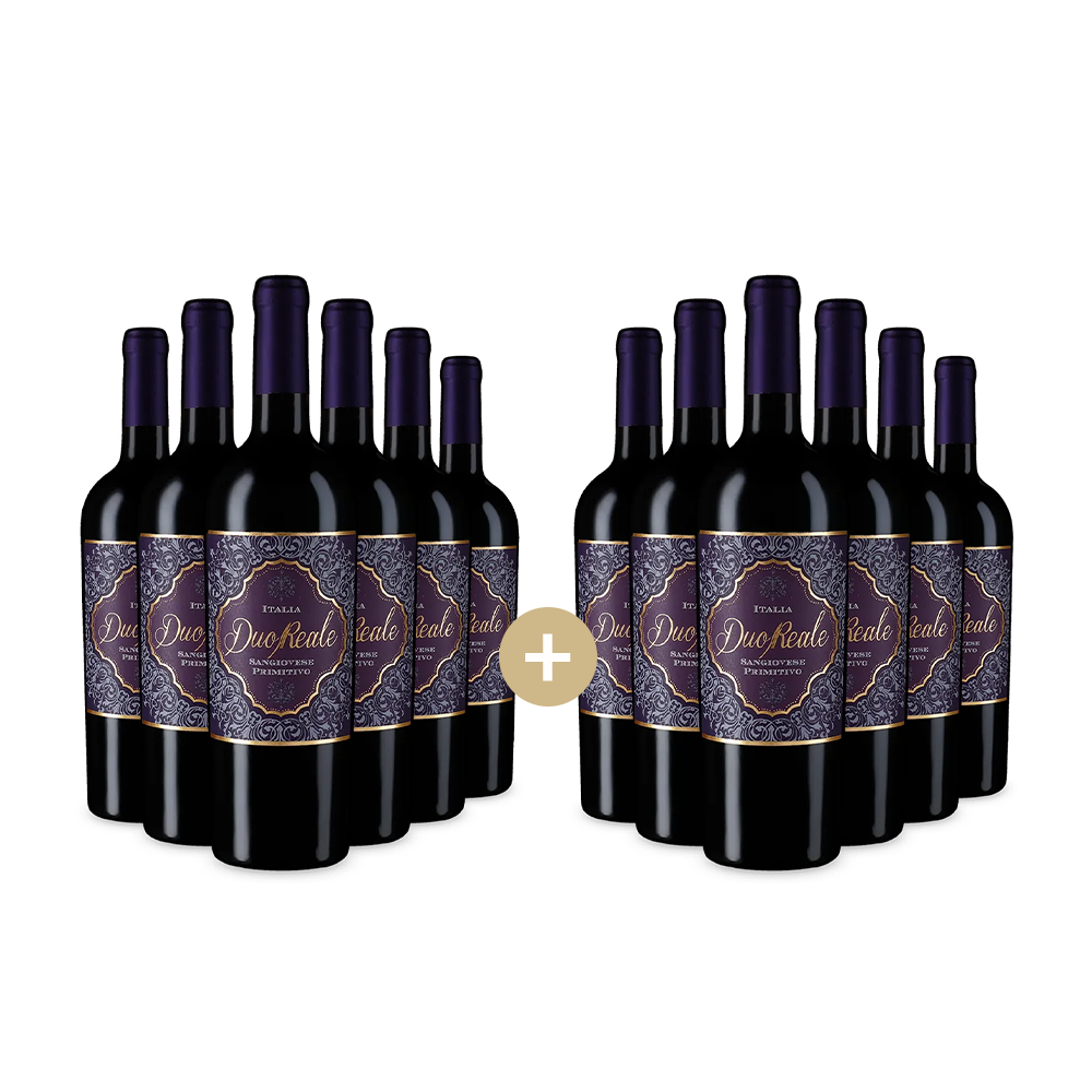 6+6 lahví Duo Reale Sangiovese Primitivo 2024 – Gold