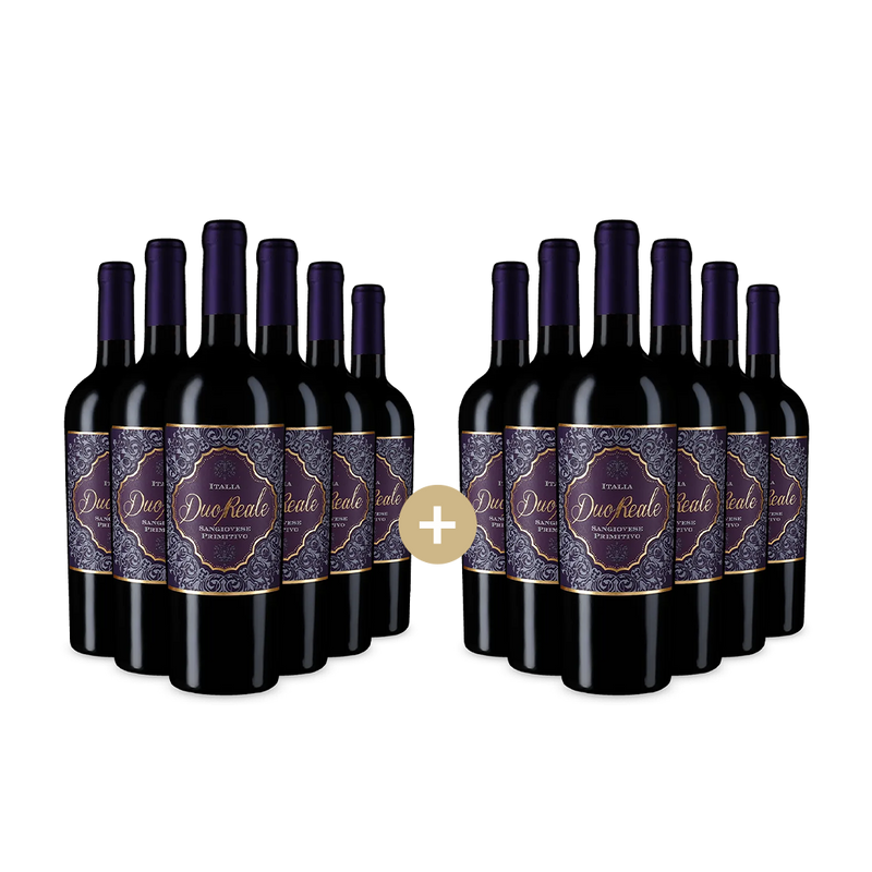 6+6 lahví Duo Reale Sangiovese Primitivo 2024 – Gold