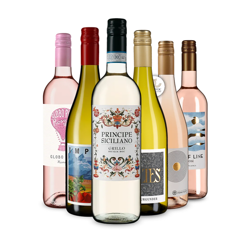 Bílé & Rosé: Vína roku 2025 v balení po 6 kusech