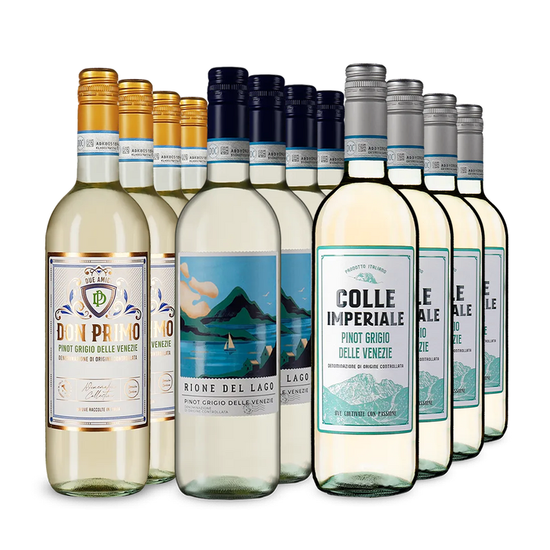 Pinot Grigio XXL: Zlatem oceněné kousky v balení 3x4 – Gold