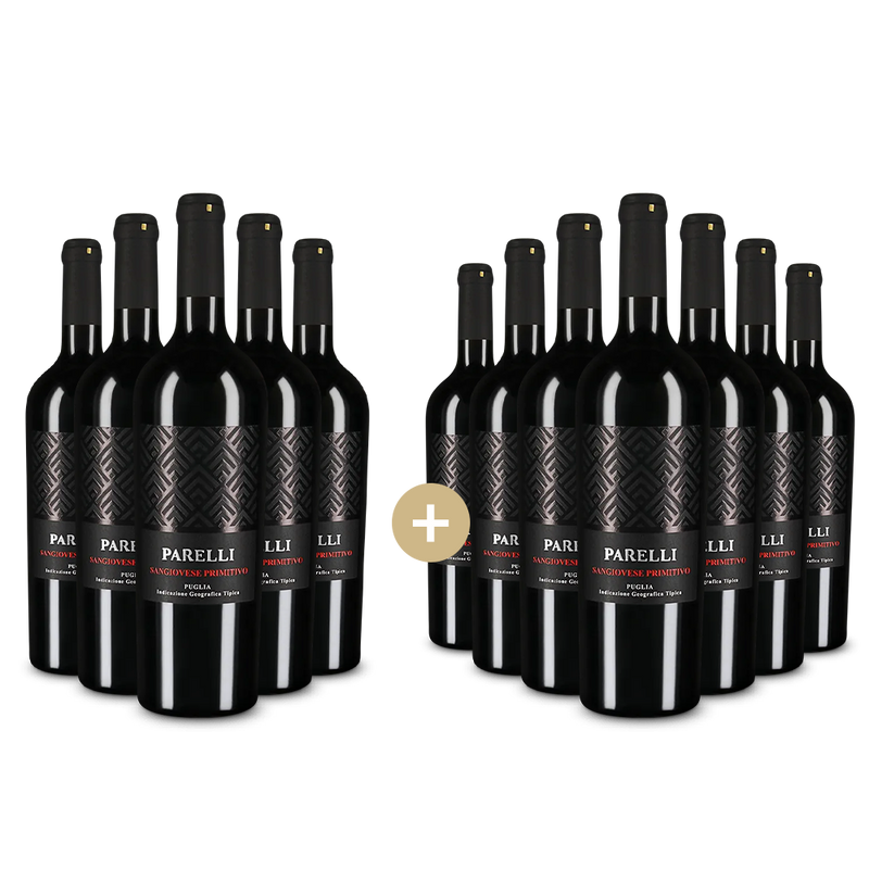 5+7 lahví Parelli Sangiovese Primitivo 2024 – Gold