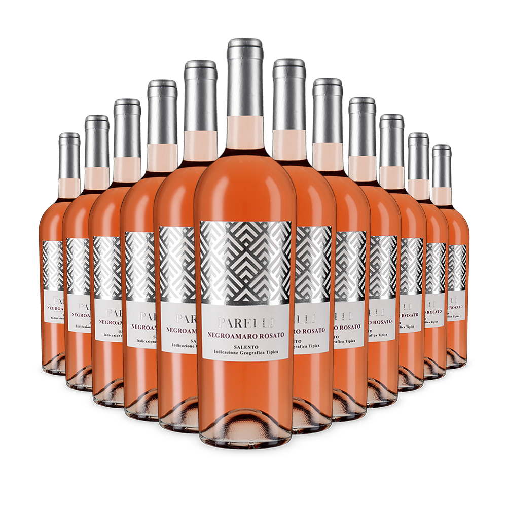 12 lahví Parelli Negroamaro Rosato 2024 – Gold