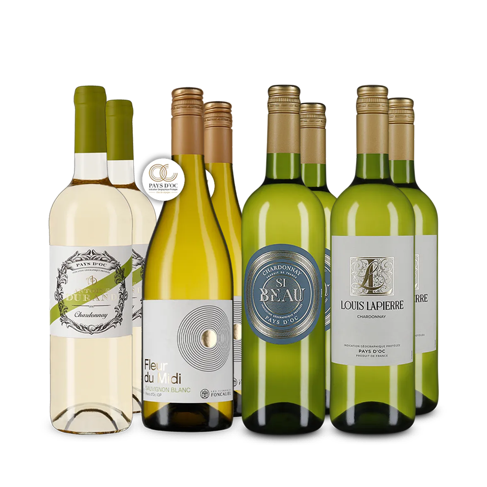 Hvězdné francouzské Chardonnay v balení 4x2 – Gold