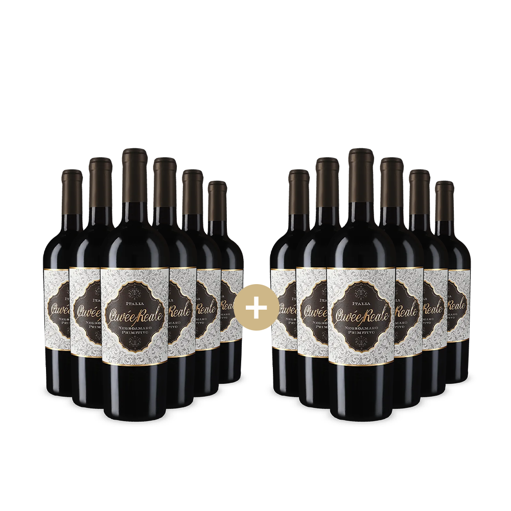 6+6 lahví Cuvée Reale Negroamaro Primitivo 2024 – Gold