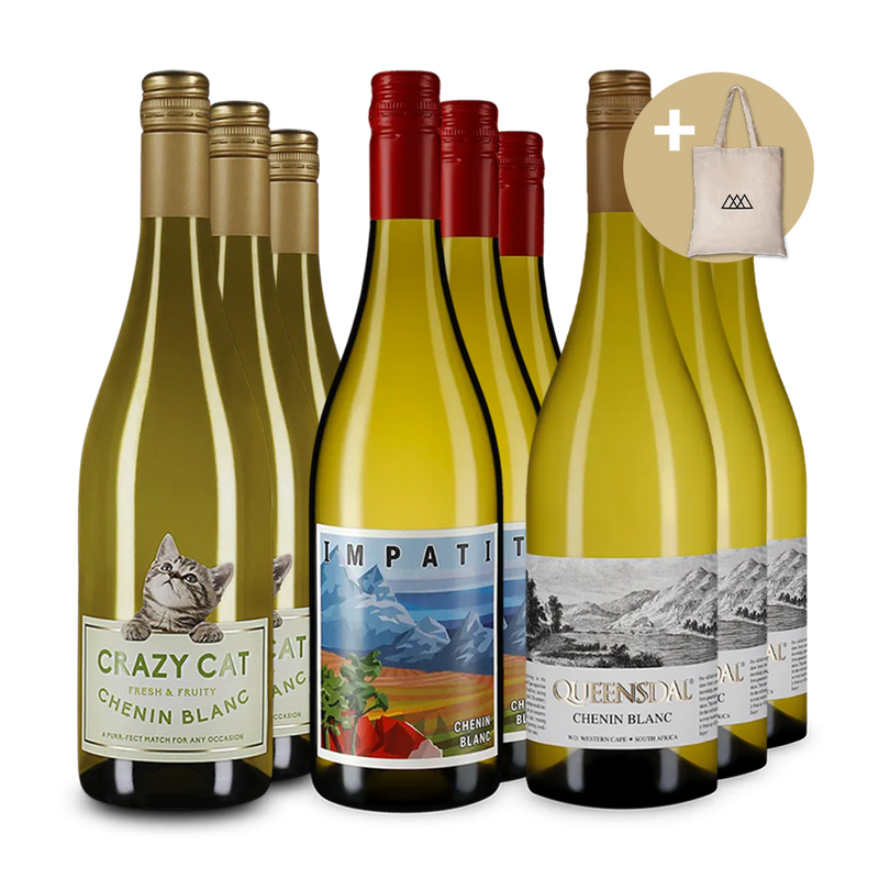 Hvězdný Chenin-Blanc v balení 3x3 + látková taška – Gold