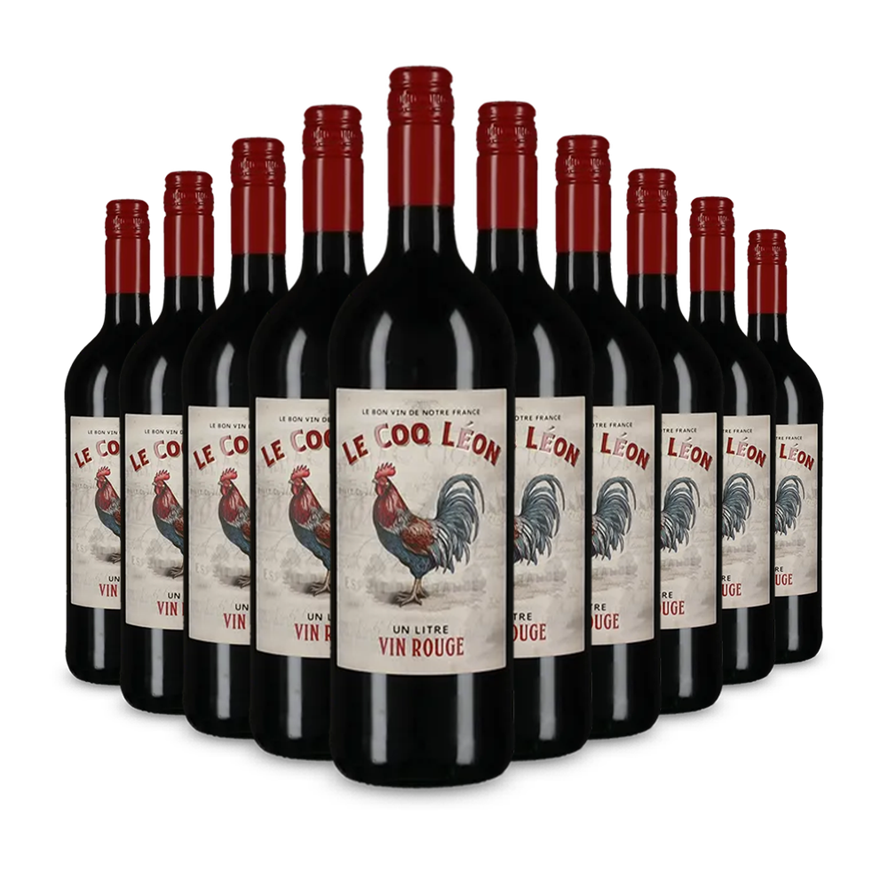 10 lahví Un Litre Vin Rouge