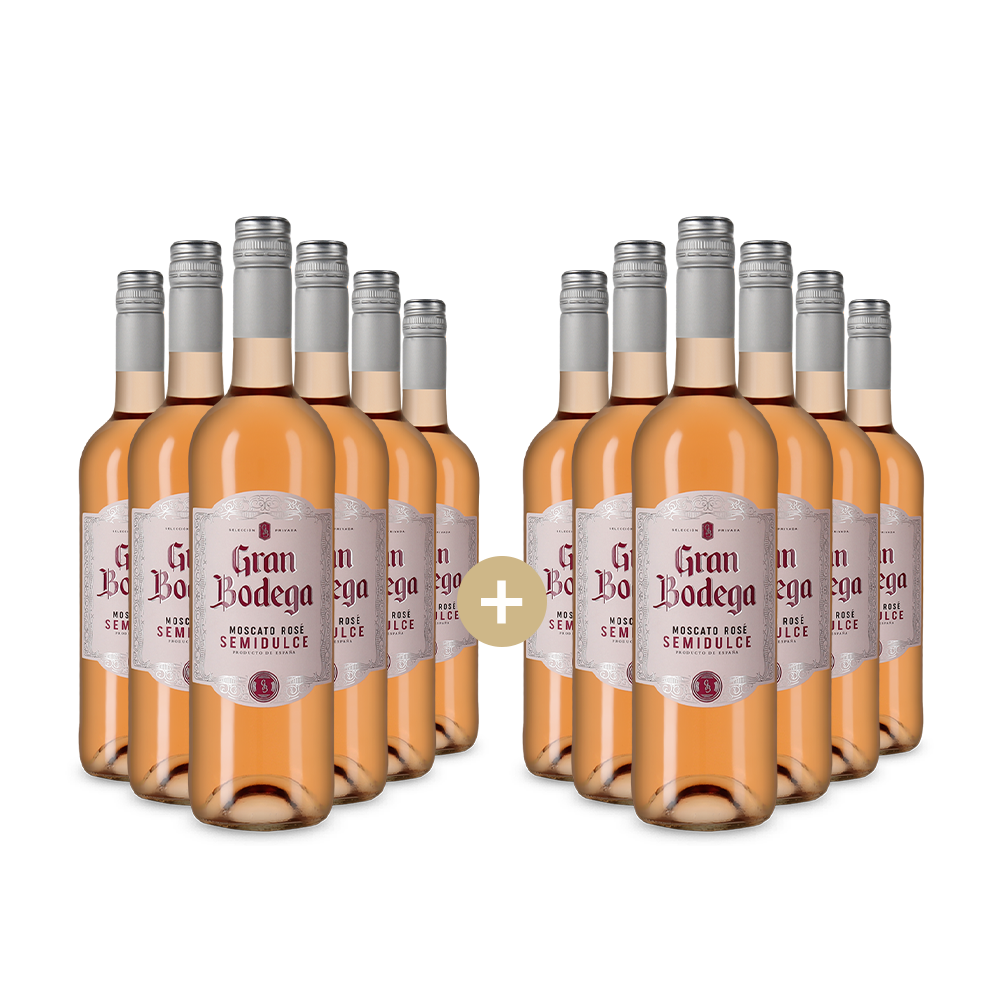 6+6 lahví Moscato Rosé 2024 – Gold