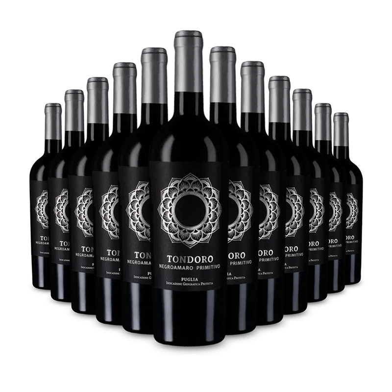 12 lahví Tondoro Negroamaro Primitivo 2023 – Gold