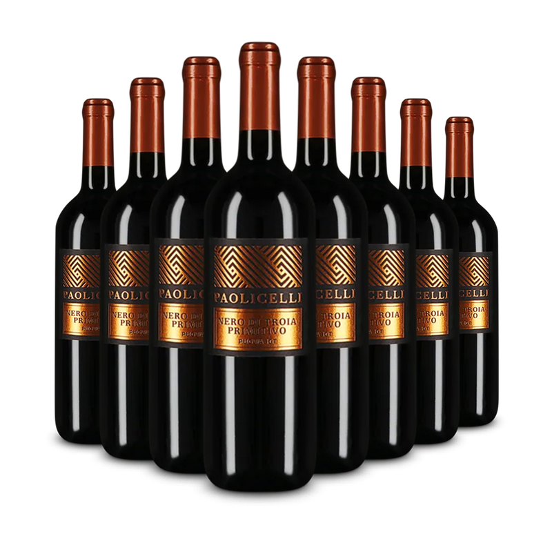 8 lahví Paolicelli Nero di Troia Primitivo 2024 – Gold