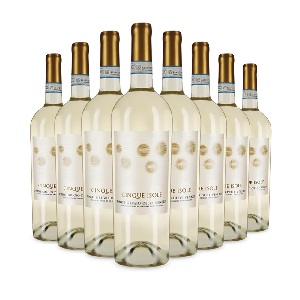 8 lahví Pinot Grigio delle Venezie 2024 – Gold