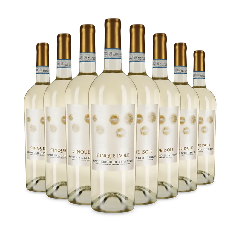 8 lahví Pinot Grigio delle Venezie 2024 – Gold
