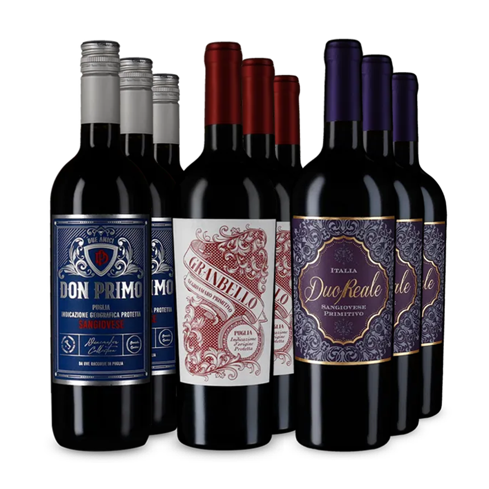 Hvězdné apulské Rosso v balení 3x3 – Gold