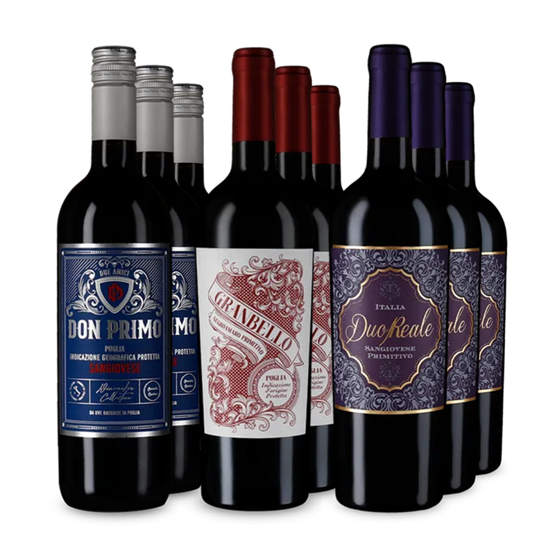 Hvězdné apulské Rosso v balení 3x3 – Gold