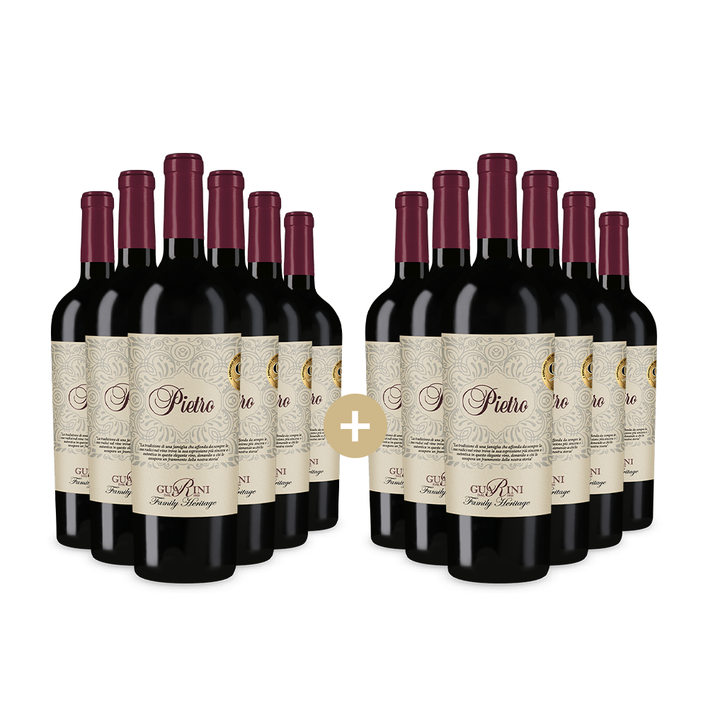 6+6 lahví Pietra Vino Rosso – Gold