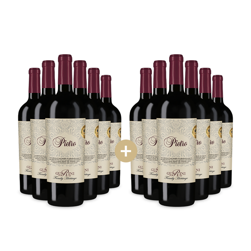 6+6 lahví Pietra Vino Rosso – Gold