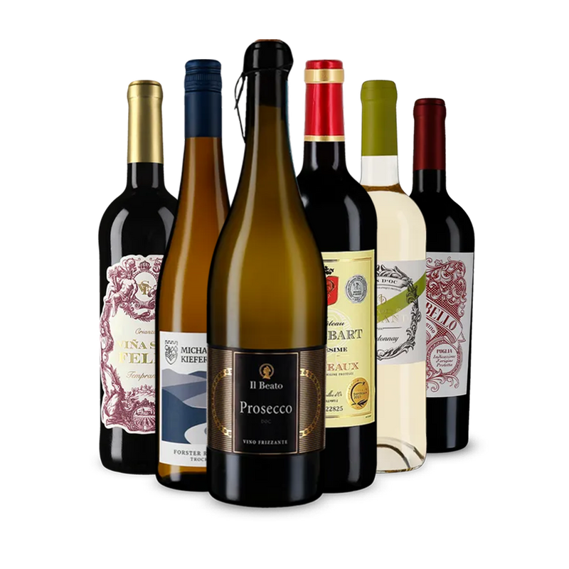 Rozmanitá sváteční vína ve výhodném balení po 6 kusech – Gold