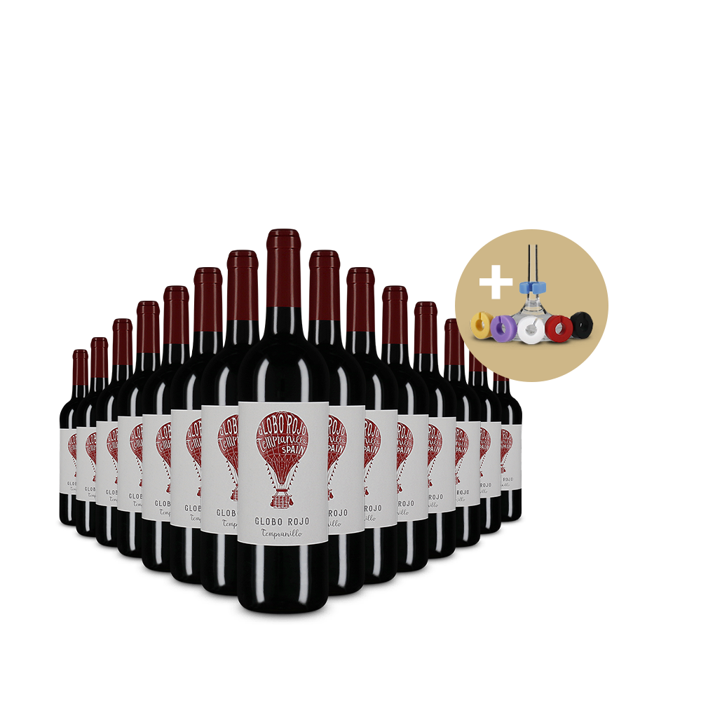 15 lahví Tempranillo 2024 + označovače na víno – Gold