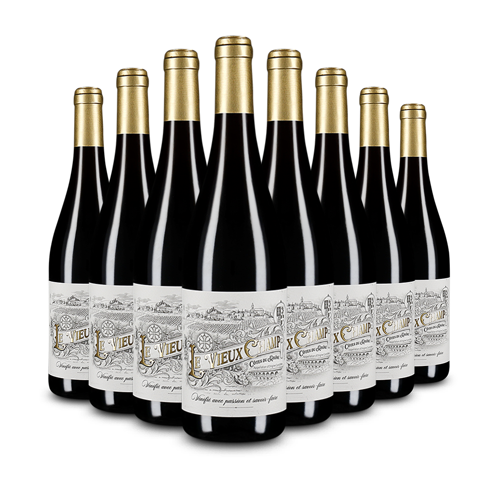 8 lahví Côtes du Rhône 2023