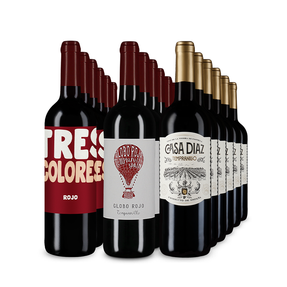 Španělské červené hvězdy v mega balení 3x6 – Gold