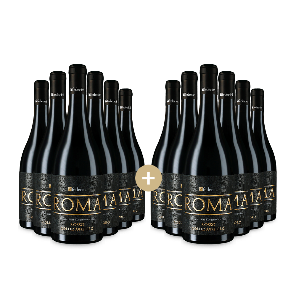 6+6 lahví Roma Rosso Collezione Oro 2023 – Gold