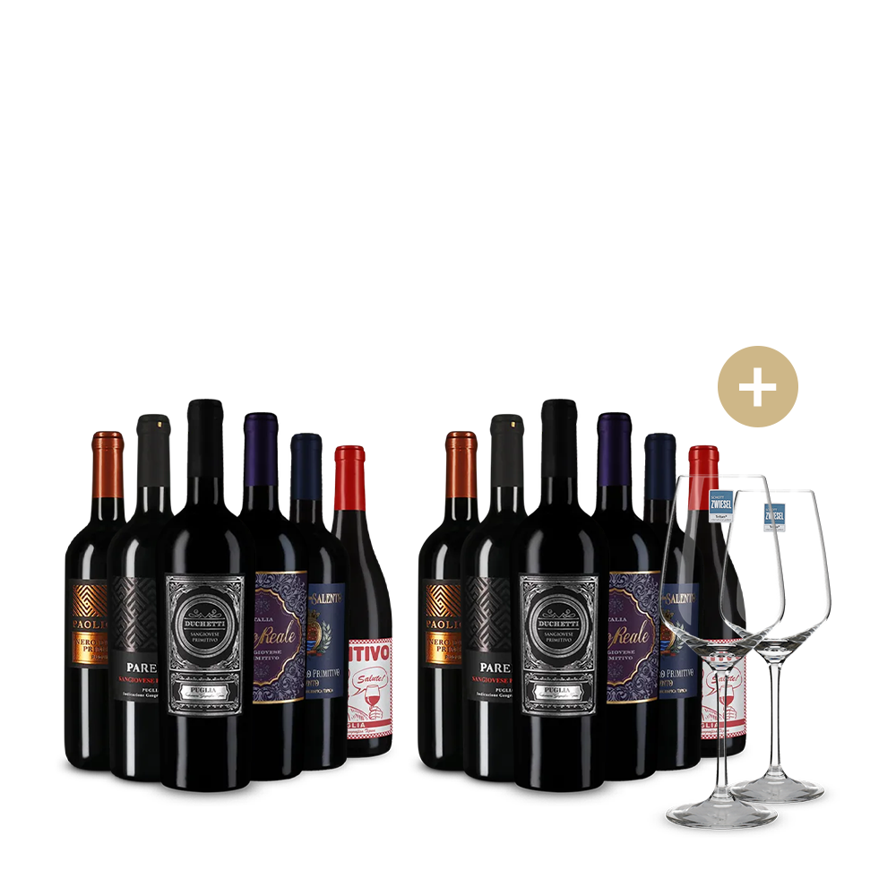 6+6 lahví Hvězdná Primitiva + 2 sklenice – Gold