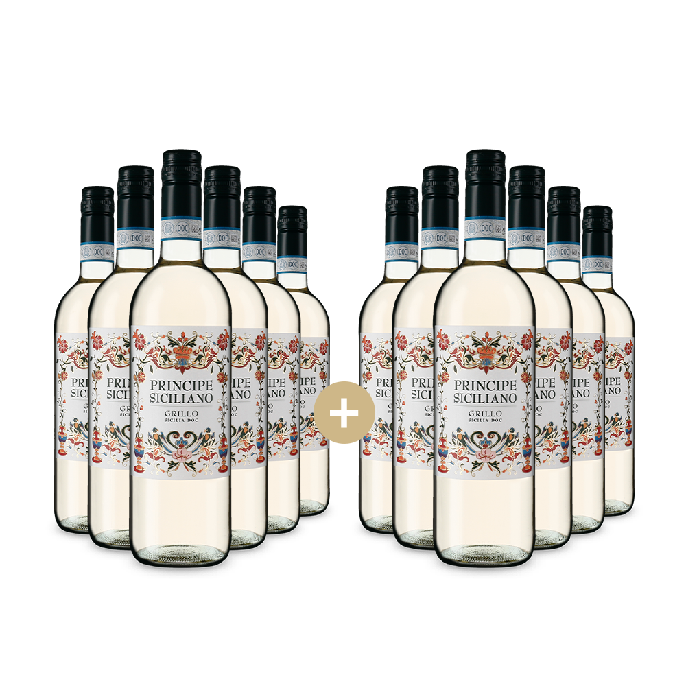 6+6 lahví Grillo Sicilia 2025 – Gold