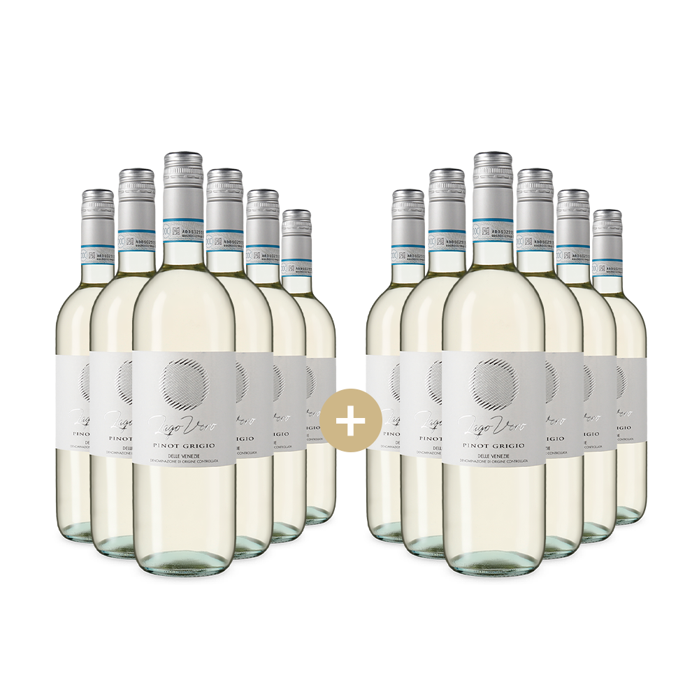 6+6 lahví Pinot Grigio delle Venezie 2024 – Gold