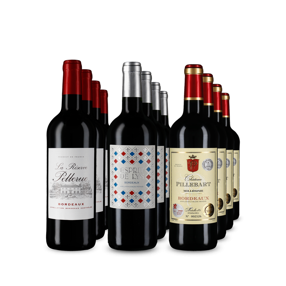 Zlatem oceněné Bordeaux v balení 3x4