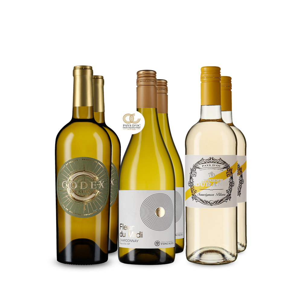 Francouzské hvězdy mezi bílými víny v balení 3x2 – Gold